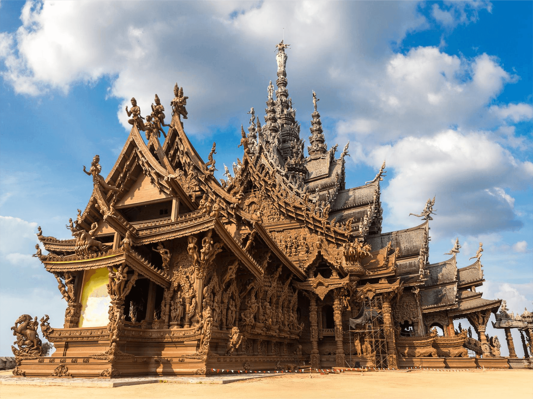 The Sanctuary of Truth in Pattaya, Thailand.